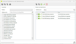 Dialog zum Routen Laden aus der Datenbank